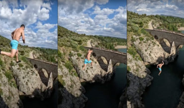 Man Airwalks Off Tall Bridge Into Gorge