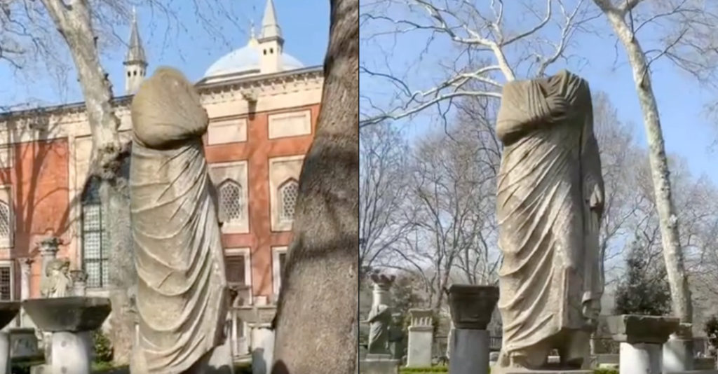 Headless Statue Doubles As A Penis Statue