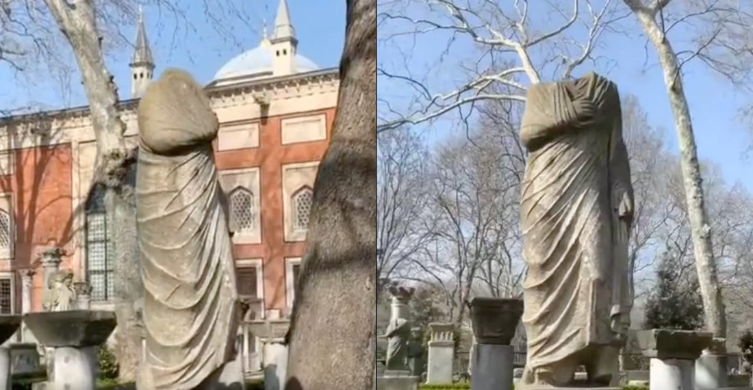 Headless Statue Doubles As A Penis Statue