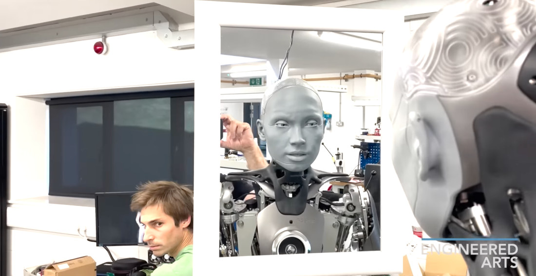 Humanoid Robot Demonstrates Its Numerous Facial Expressions