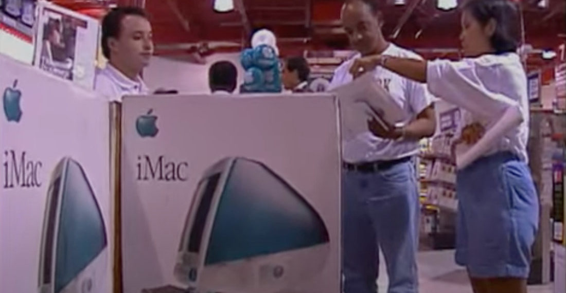 Video From A CompUSA Store During The iMac Launch Of 1998