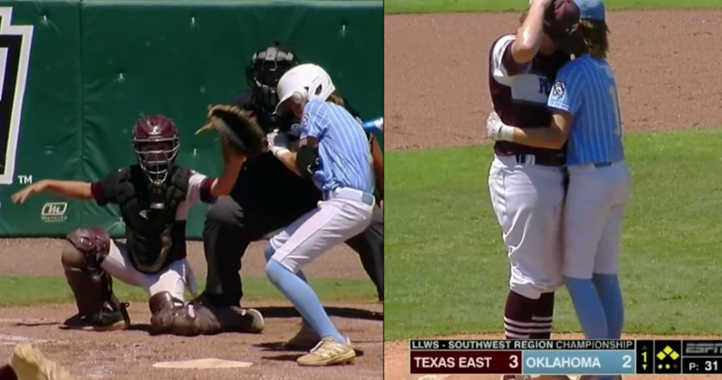 Little League Batter Unintentionally Hit With Pitch Consoles Shaken Up Pitcher