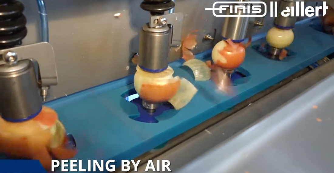 Automated Onion Peeling Machine Peels Onions With Air