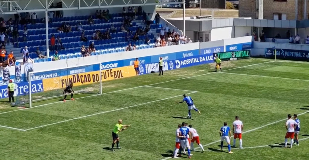 Soccer Player's Penalty Kick Frozen Statue Routine Fails Miserably
