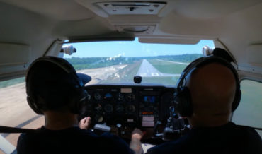 Instructor Surprises Student By Letting Him Land Plane On First Flight