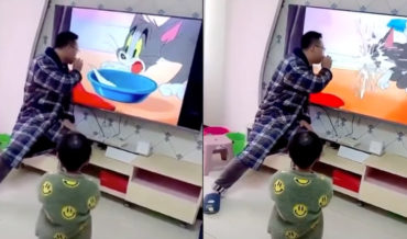 Dad Blows Kid’s Mind With Choreographed Cartoon Magic Routine