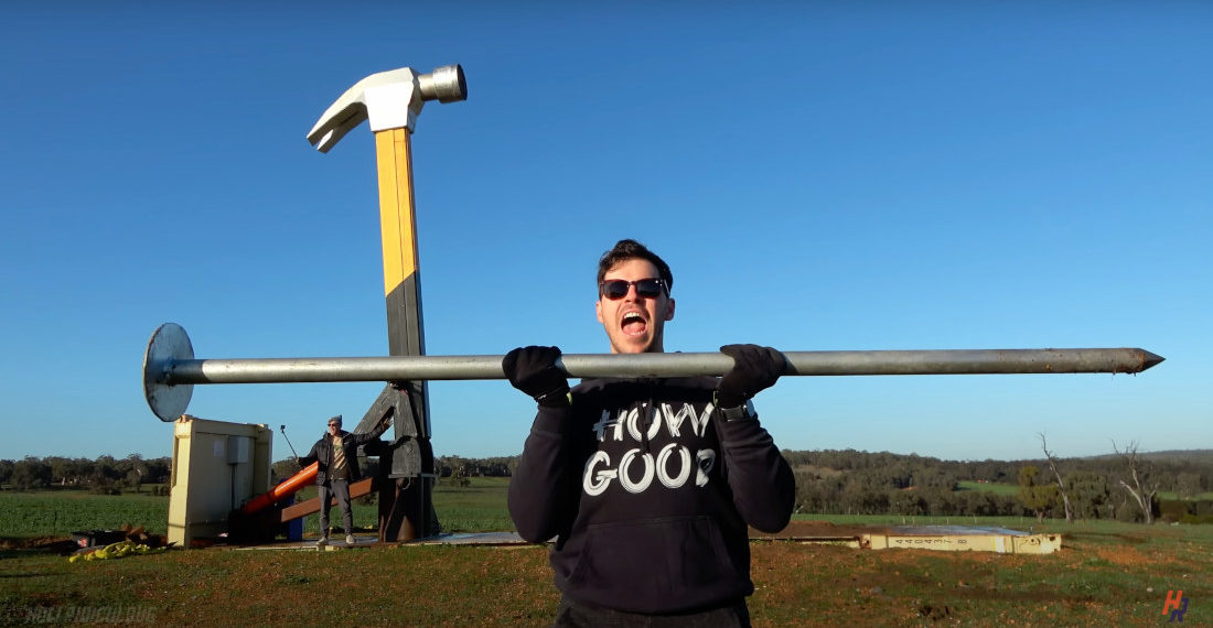 Count Me In: Smashing Things With A Giant 3-Ton Hammer