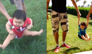 Compilation Of Babies Instinctively Avoiding Grass