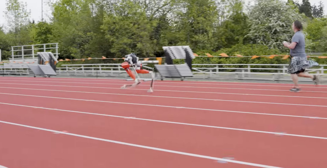 Ostrich Inspired Bipedal Robot Sets World Record For 100m Dash
