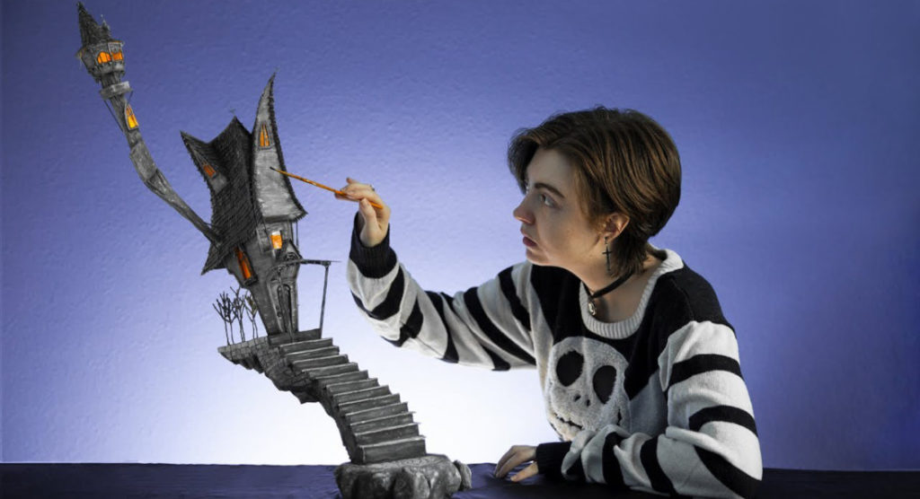 Modelmaker Builds Impressive Miniature Replica Of Jack Skellington's House