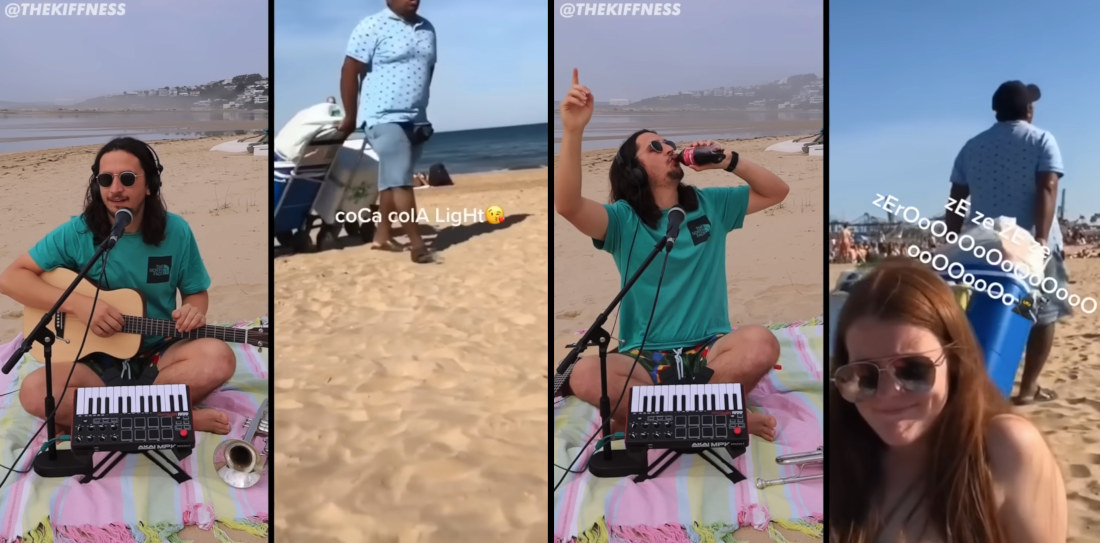 Coca-Cola Seller On Beach Gets Delicious Musical Remix