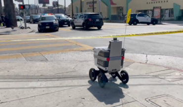 Autonomous Food-Delivery Robots Casually Rolls Through Crime Scene In Los Angeles