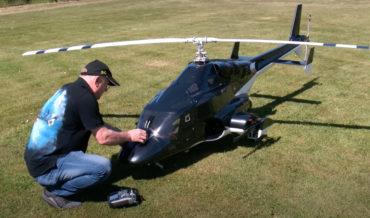 Flying A Huge 1:3.5 Scale Airwolf R/C Helicopter