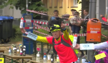 Highlight Reel Of Marathon Runner’s Water Bottle Guy Doing His Thing