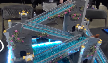 M.C. Escher Inspired LEGO Fountain With ‘Water’ Flowing Uphill