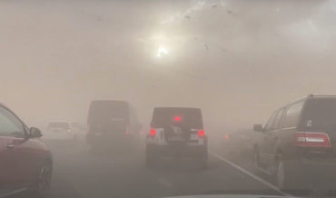 Driving Through A Dust Storm In Phoenix