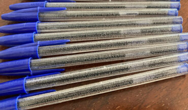Cheating Law Student Etches Tiny Answers On Side Of Bic Pens