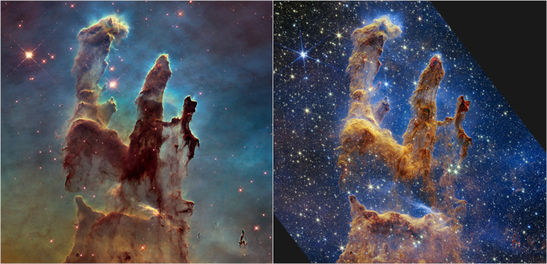 Stunning Image Of The Pillars Of Creation Captured By James Webb Space Telescope