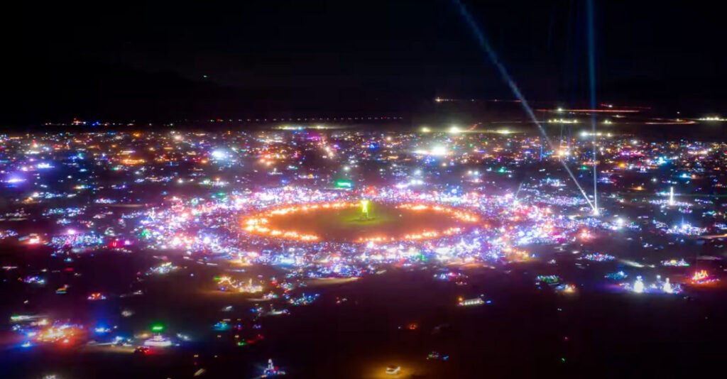'Above The Dust', A Beautiful Drone Video Of Burning Man 2022
