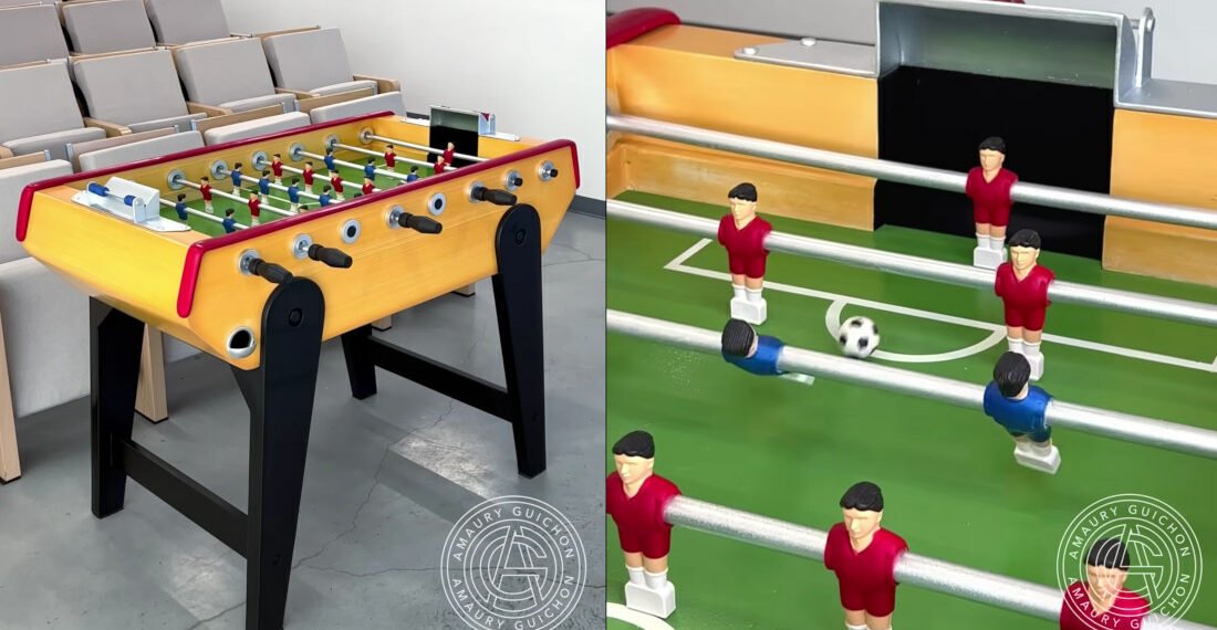 Making A Functional Full Size Foosball Table Out Of Chocolate