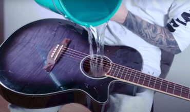 Man Fills Acoustic Guitar With Water To Record ‘Waterworks’ Track