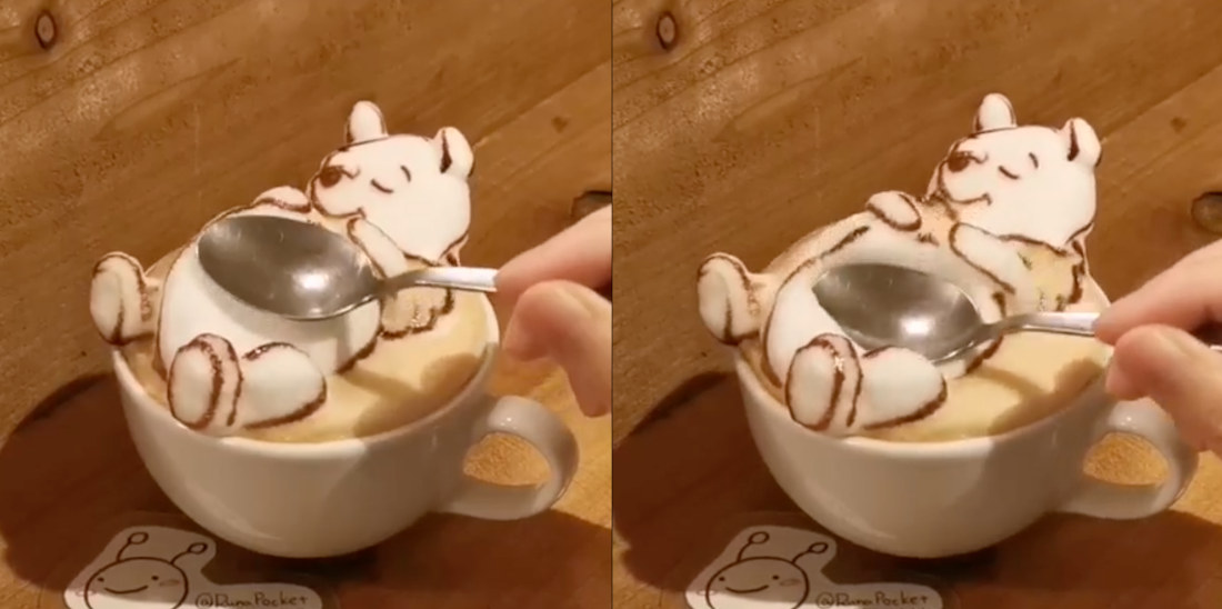 Interactive Latte Foam Art