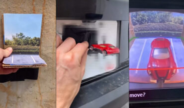 Man Attaches Toy Car To Backup Cam To Ensure He Always Parks Perfectly In Garage