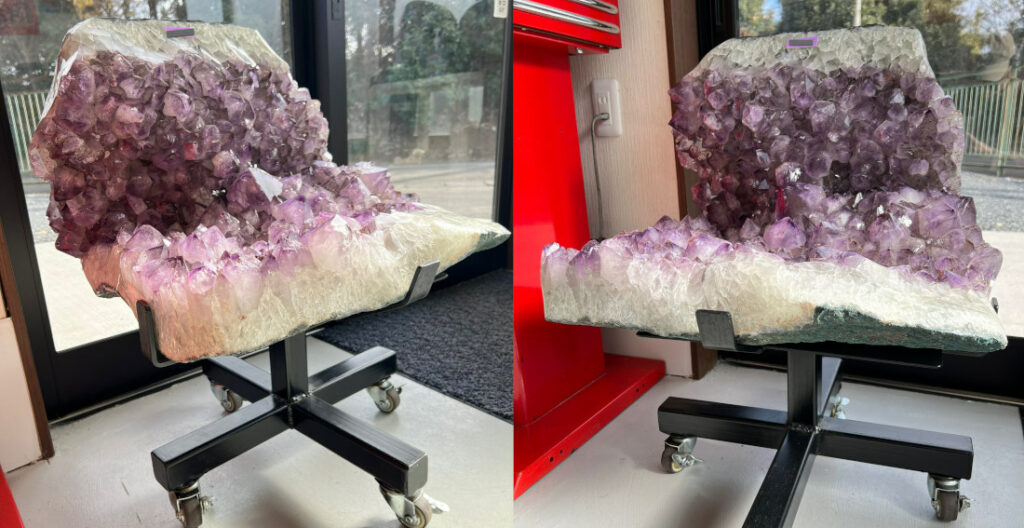 Giant Amethyst Crystal Office Chair