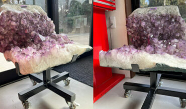 Giant Amethyst Crystal Office Chair