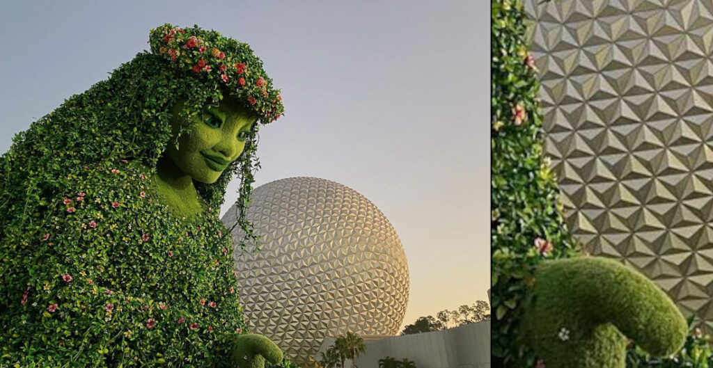 Giant Moana Topiary At Disney's Epcot Looks Like It Has A Wiener