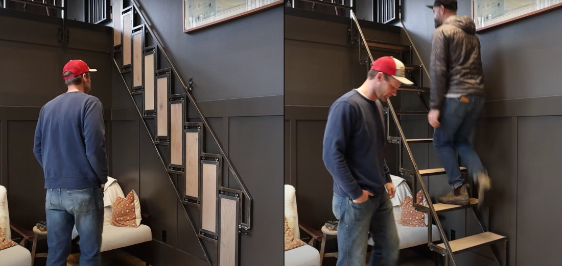 Building A Staircase That Folds Out Of The Wall