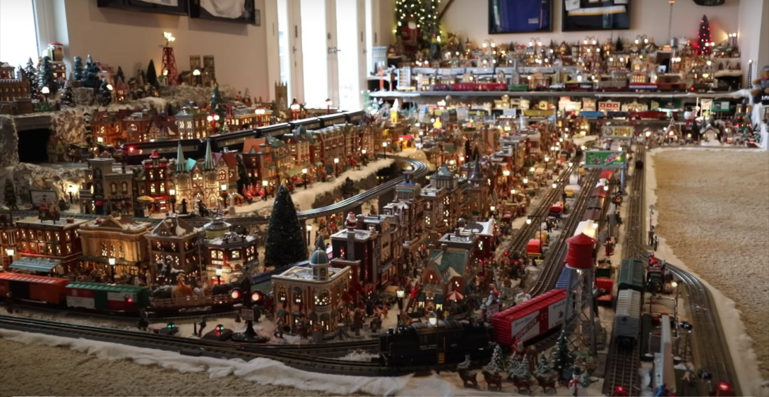 Man’s Insane Model Train Christmas Village