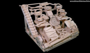 Incredible Wooden Marble Machine With Escalator