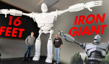 Building A 15-Foot Iron Giant Out Of Foam Board