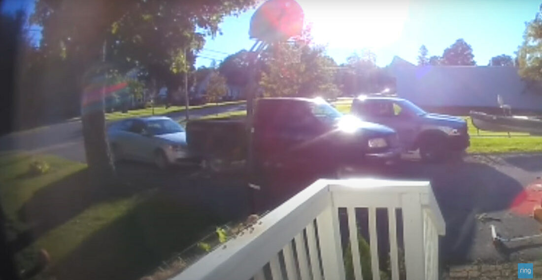 Kid Notices He’s Blocked In The Driveway, Immediately Forgets, Backs Into Car