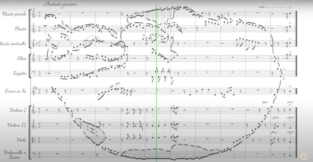 Sheet Music Created With Image Of Sleeping Cat, Sounds Beautiful