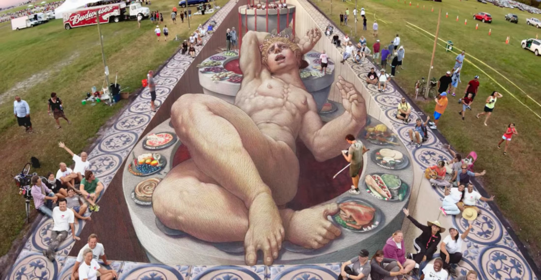 Chalk Artist Discusses His Insanely Detailed Giant Perspective Pieces