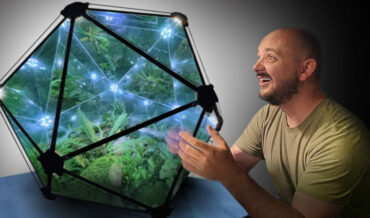 Man Builds 20-Sided Geometric Infinity Mirror Terrarium