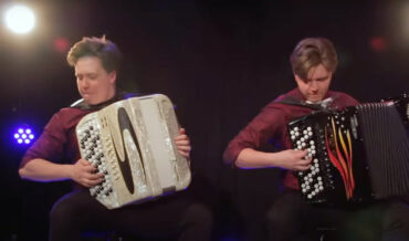 Performing Notoriously Difficult ‘Through The Fire And Flames’ On Accordions