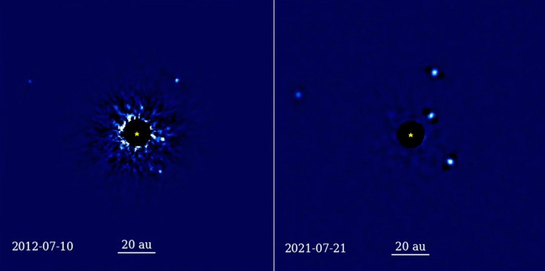 12-Year Timelapse Of Planets Orbiting Distant Star