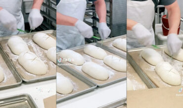 Costco Baker Demonstrates Bread Scoring Skills