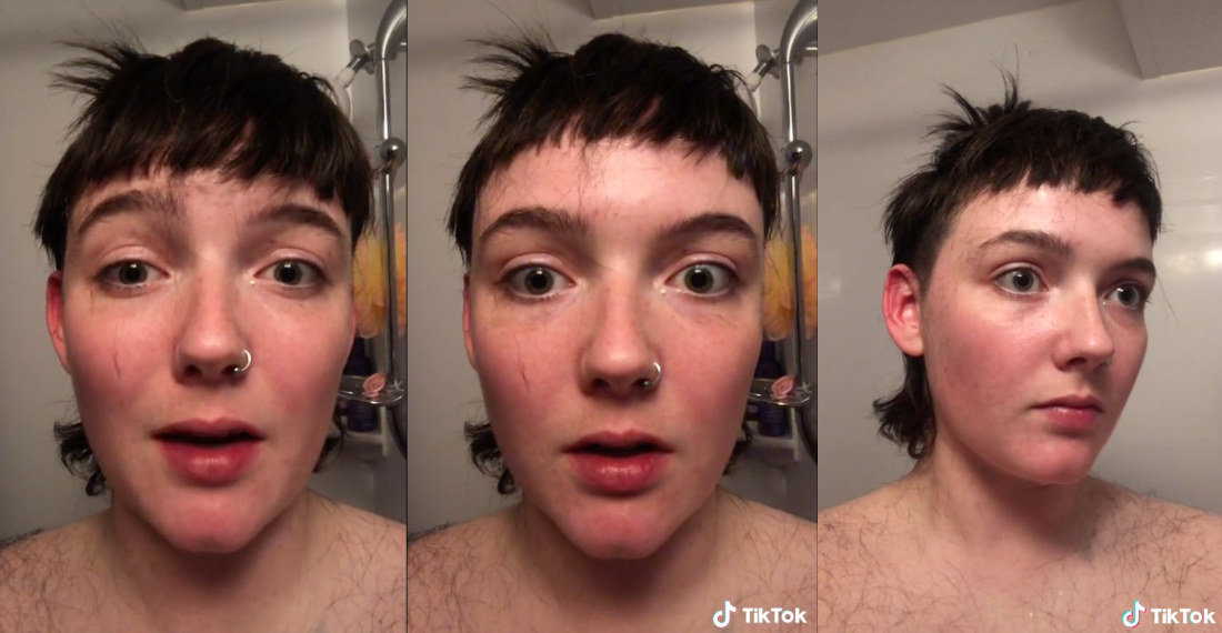 Woman Cuts Her Own Bangs Accidentally Lifting Eyebrows The Whole Time