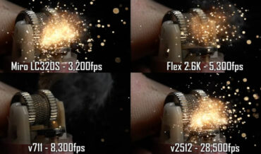 Side-By-Side Comparison Of Lighting A Lighter At Different Speeds Of Slow Motion