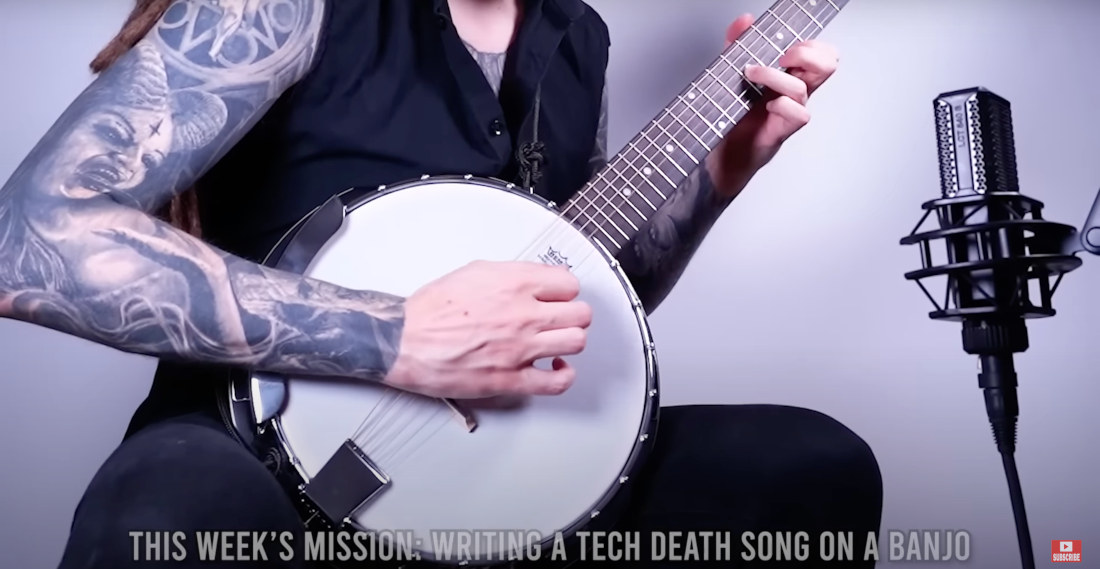 Guitarist Performs Death Metal Riffs On Banjo