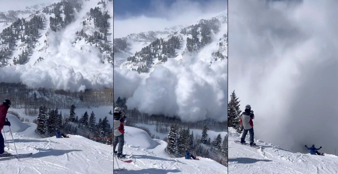 ‘Powder Cloud’ Avalanche Caught On Film In Utah