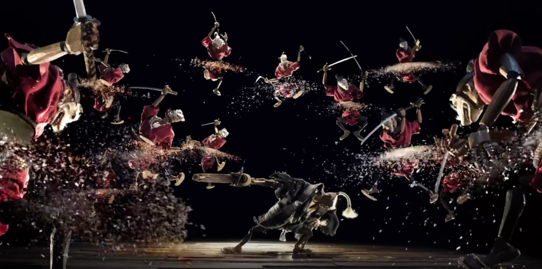 Awesome Wooden Samurai Hack And Slash Stop-Motion Film