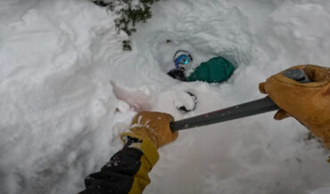 Skier Rescues Snowboarder Buried Under Snow In Tree Well