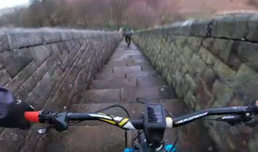 Bicyclist Rides Down All The Stairs, Has The Time Of His Life