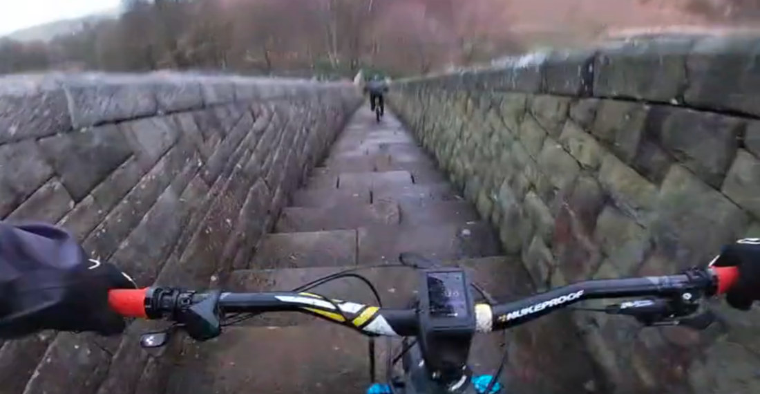 Bicyclist Rides Down All The Stairs, Has The Time Of His Life
