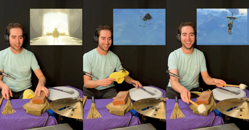 Drummer Incredibly Recreates Zelda Sound Effects With Percussion